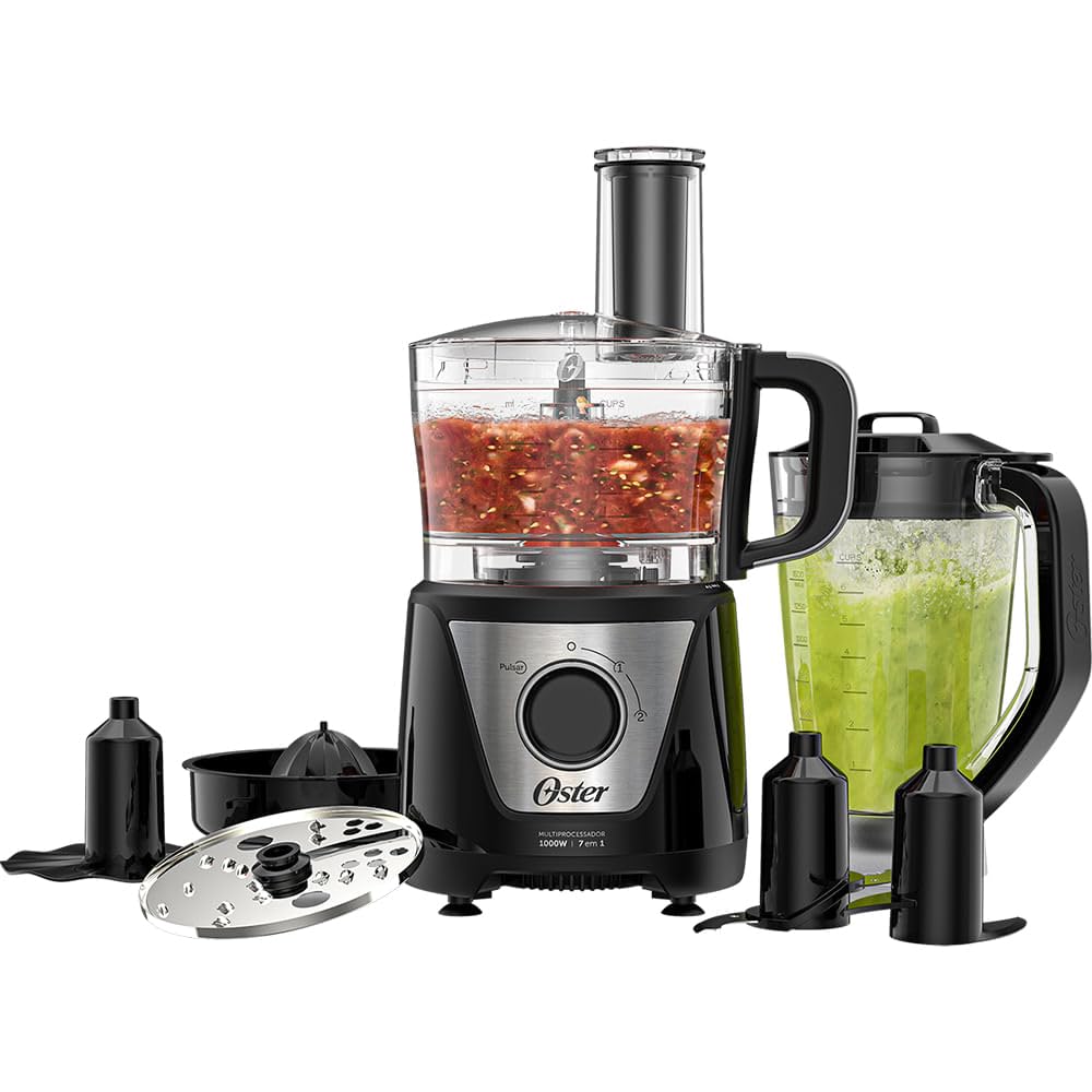 Multiprocessador de Alimentos Black 7 em 1 Oster - 127V | Amazon